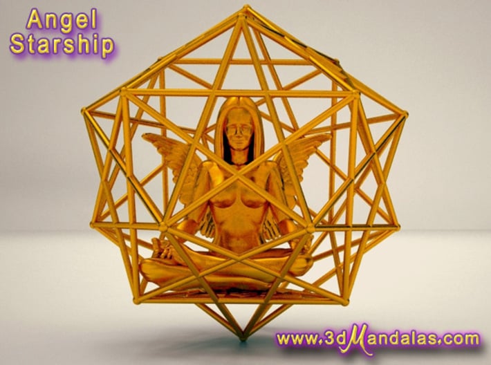 Solar Angel Starship: Sacred Geometry Dodecahedral 3d printed Cant wait to get one of these and upload photos :-)
