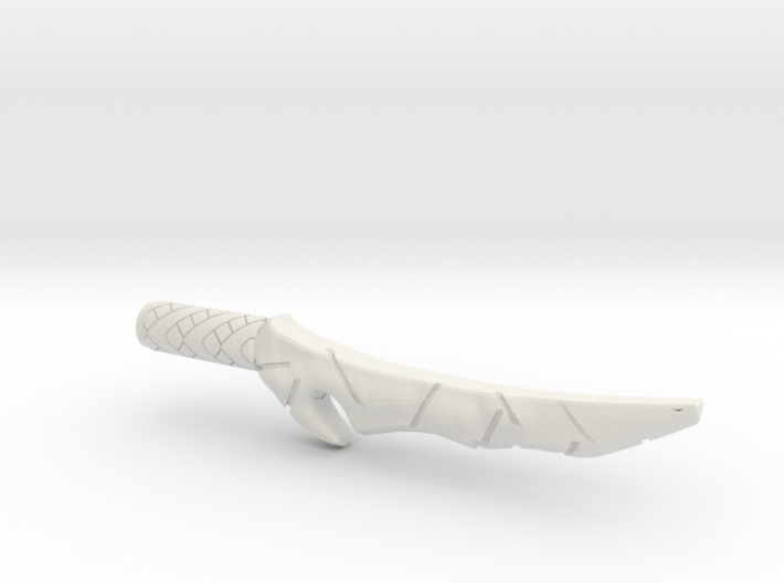 Orc Dagger (5mm, 4mm, 3mm grips) 3d printed 