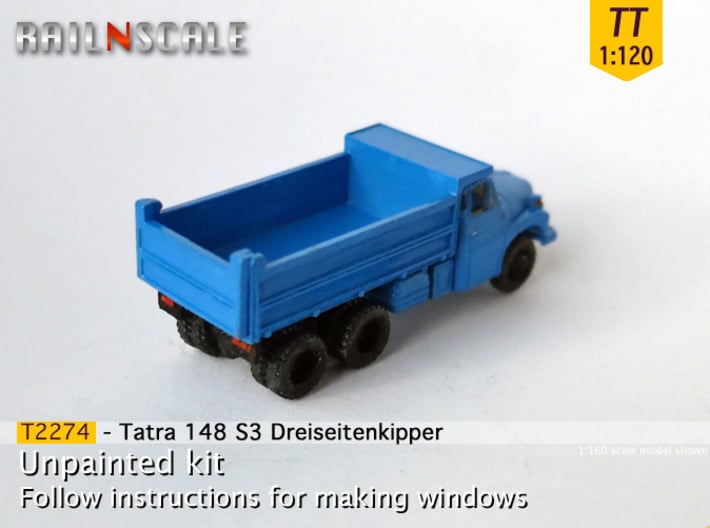 Tatra 148 S3 Dreiseitenkipper (TT 1:120) 3d printed 
