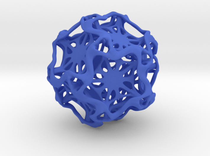 Drilled Perforated Dodecahedron Flower 3d printed