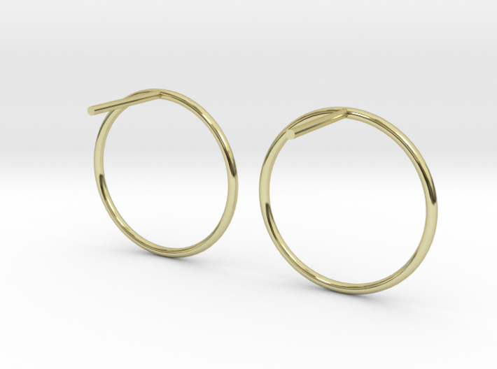 Billabong Circle Earrings 3d printed 