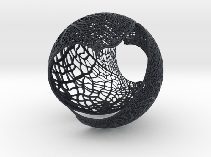 Spherical Leaf Lampshed (small) 3d printed 