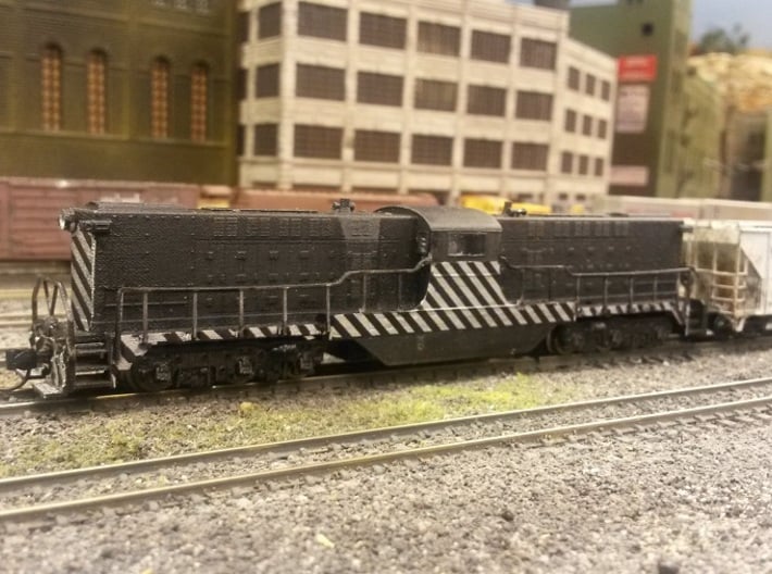 Baldwin DT6-6-2000 Dummy N Scale 1:160 3d printed Shell With Handrails