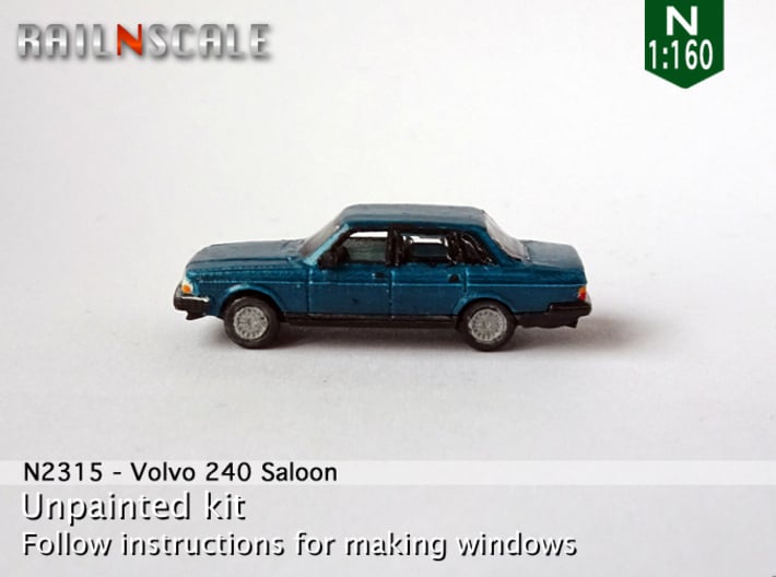  Volvo 240 Saloon (N 1:160) 3d printed 