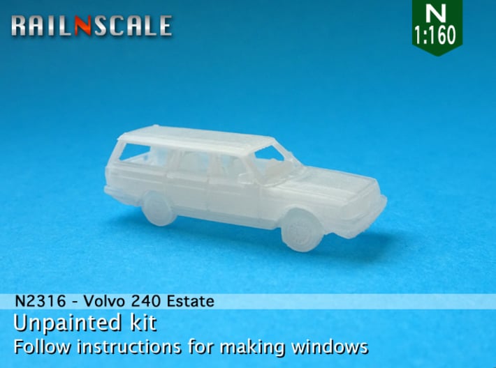 Volvo 240 Estate (N 1:160) 3d printed 