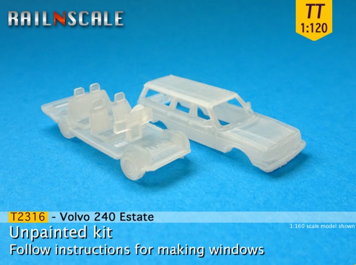 Volvo 240 Estate (TT 1:120) 3d printed 