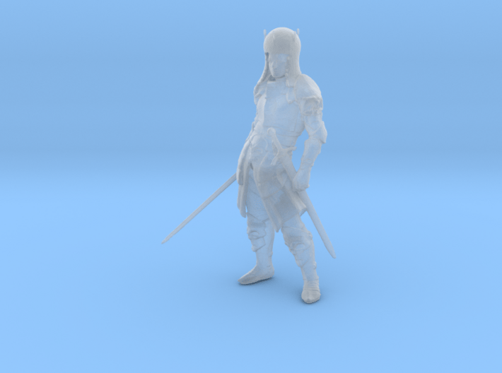 S Scale 2 sworded knight 3d printed This is a render not a picture