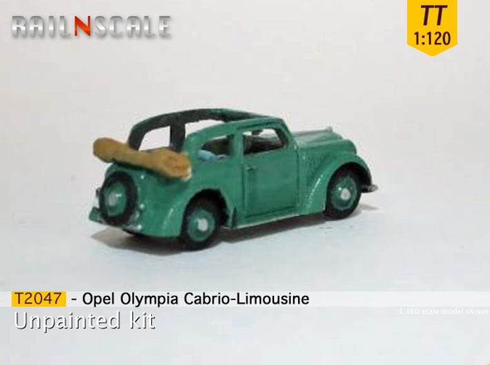 Opel Olympia Cabrio-Limousine (TT 1:120) 3d printed 