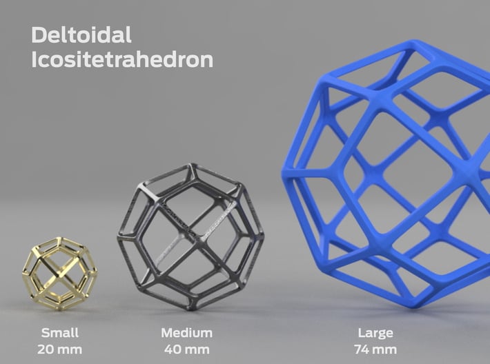 Deltoidal Icositetrahedron 3d printed