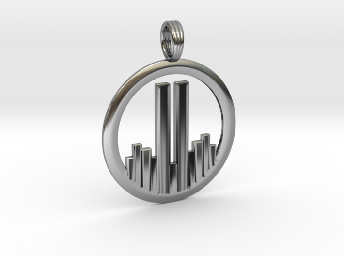NEVER FORGET WTC 911 PENDANT 3d printed 