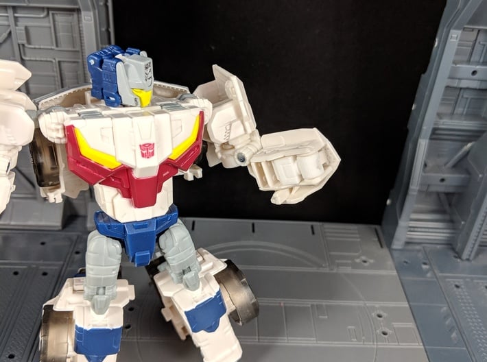 TF Titans Return Chromedome Getaway Hand Set 3d printed Folds into arm for transformation