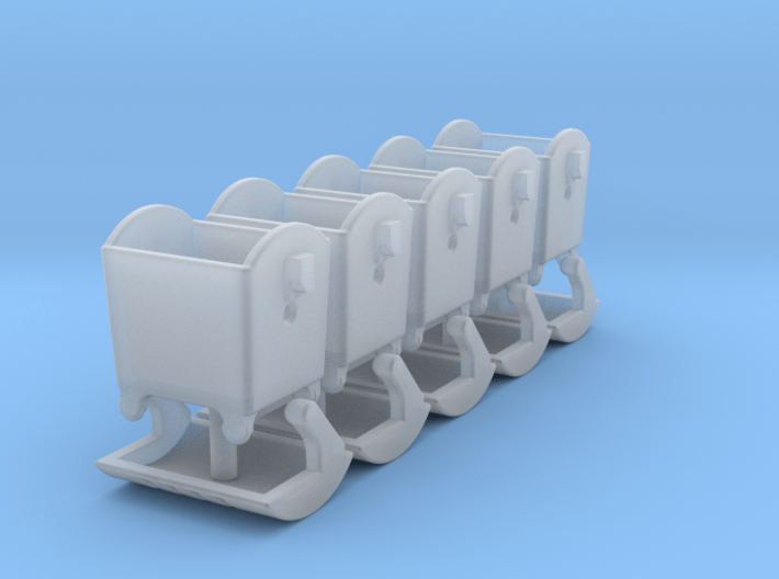 5x Abfallcontainer 1100L (1/220) # 3d printed 