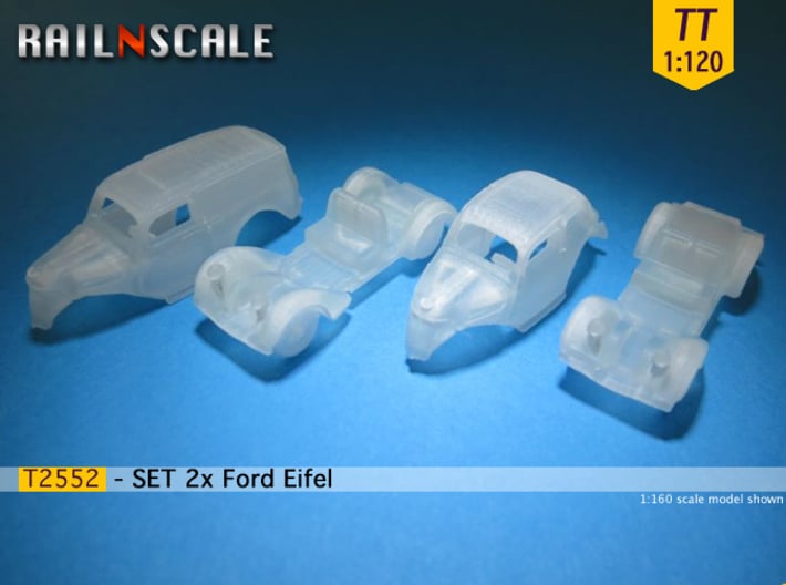 SET 2x Ford Eifel (TT 1:120) 3d printed 
