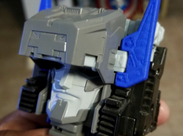 Titans Returns Fortress Maximus Left Antennae 3d printed Blue Processed Versatile Plastic 