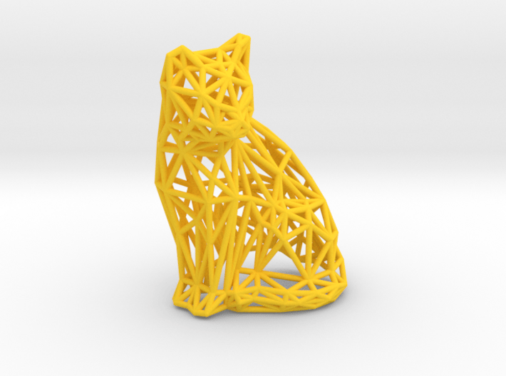 Sitting cat 3d printed 