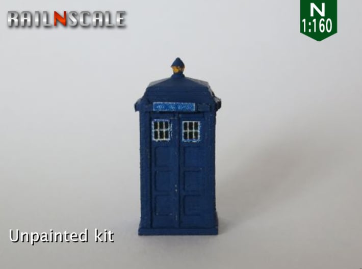TARDIS / Police box Mk2 (N 1:160) 3d printed