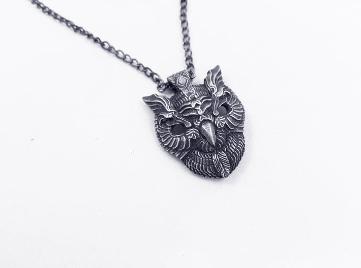 Owl Pendant 3d printed 