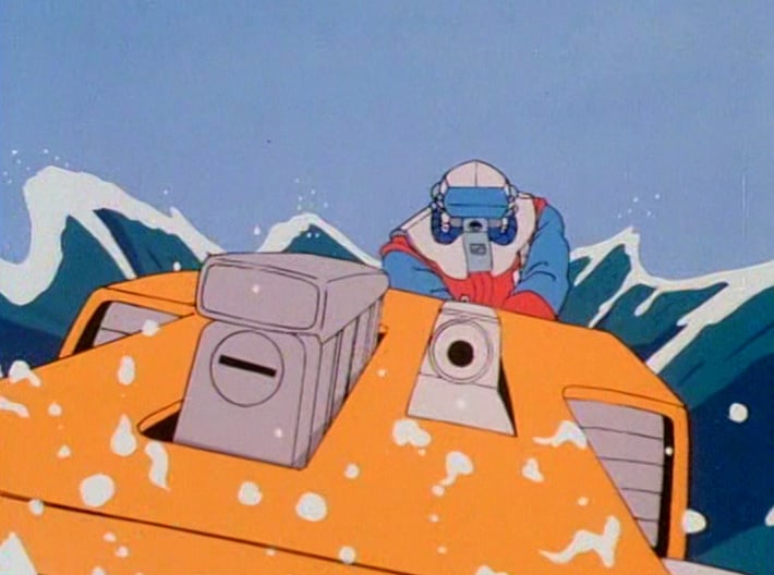 M.A.S.K. Gator Speedboat Engine Block 3d printed Hero Shot, taken directly from the cartoon show