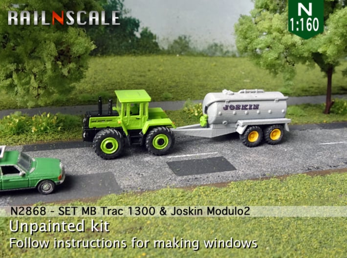 SET MB Trac 1300 & Joskin Modulo2 (N 1:160) 3d printed 