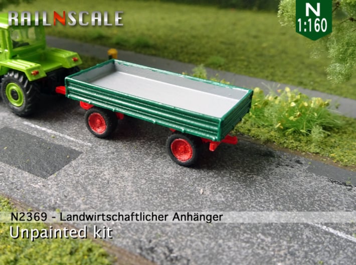 Agricultural trailer (N 1:160) 3d printed