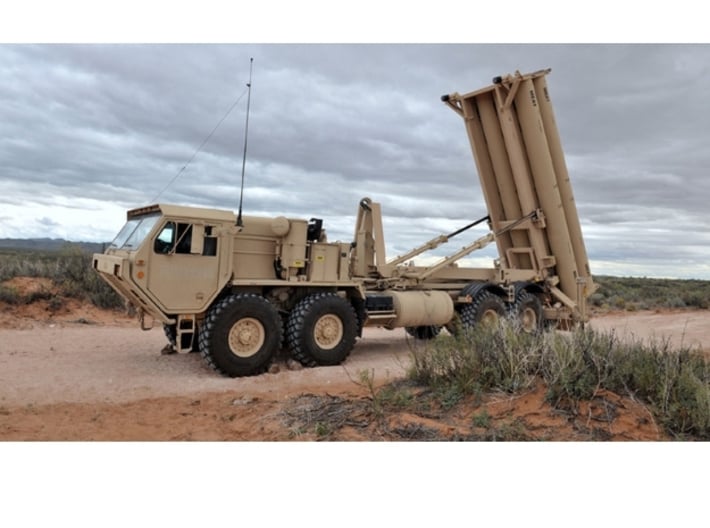 THAAD Missile  Deployment Set 3d printed HEMTT THAAD Missile Launch Vehicle