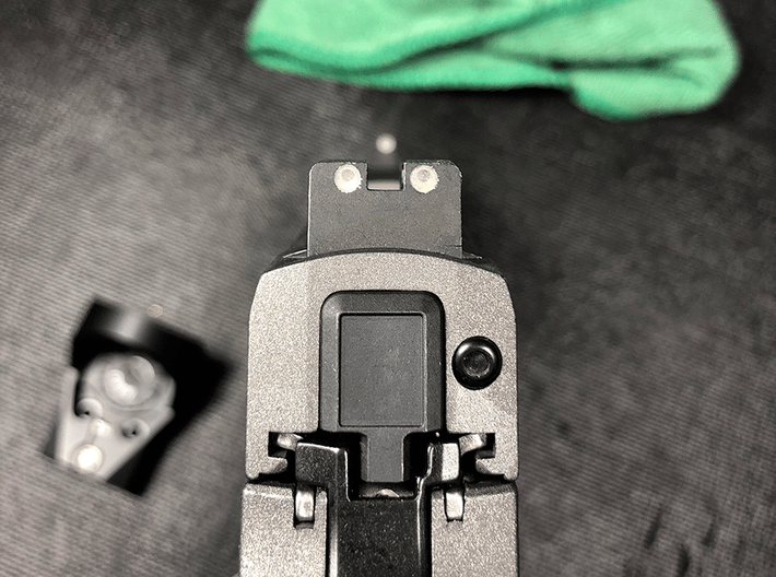 Sighted Optic Plate for SIG Romeo P320 RX  3d printed 