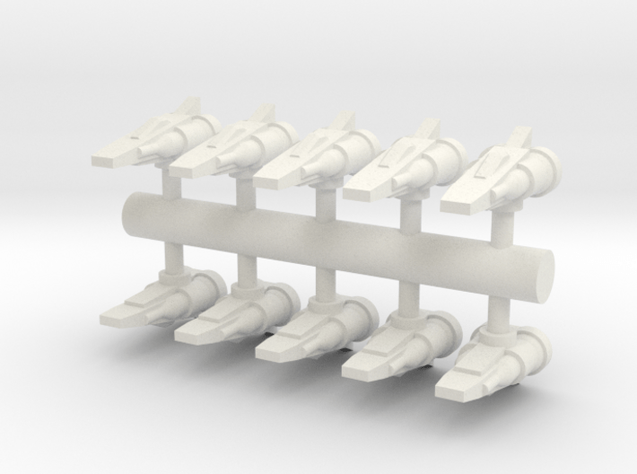 10 Human Alliance Fighters 3d printed 