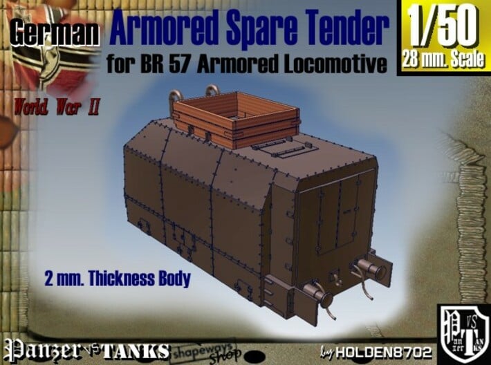 1-50 Spare Tender For BP-42 3d printed 