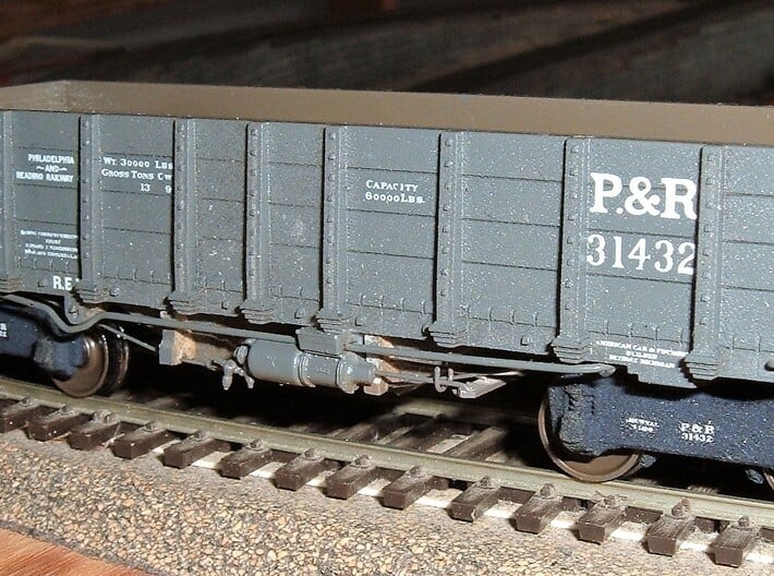 HKa 30' P&amp;R Reading Railroad Coal Hopper Gondola H 3d printed