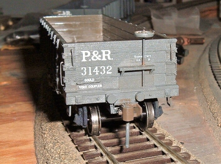 HKa 30' P&R Reading Railroad Coal Hopper Gondola H 3d printed 