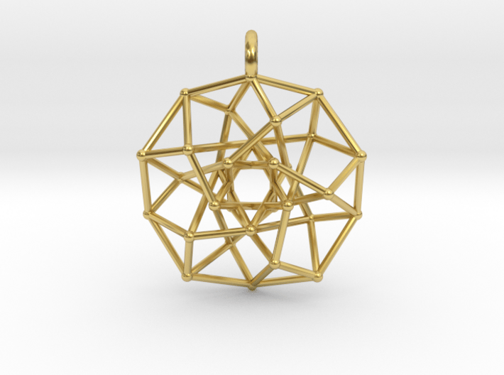 4D Archimedean Hyperform Toroidal Projection w rin 3d printed