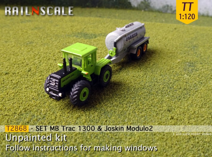 SET MB Trac 1300 & Joskin Modulo2 (TT 1:120) 3d printed 