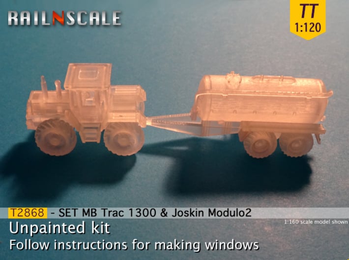SET MB Trac 1300 & Joskin Modulo2 (TT 1:120) 3d printed 