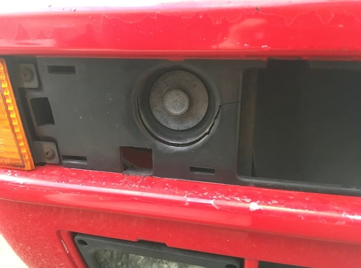 Lancia Delta EVO Right Bumper repair mount 3d printed 