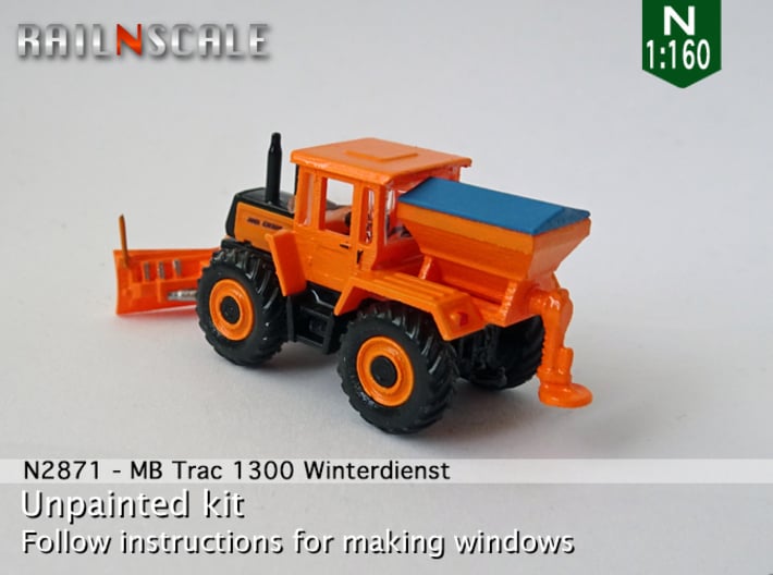 MB Trac 1300 Winterdienst (N 1:160) 3d printed 