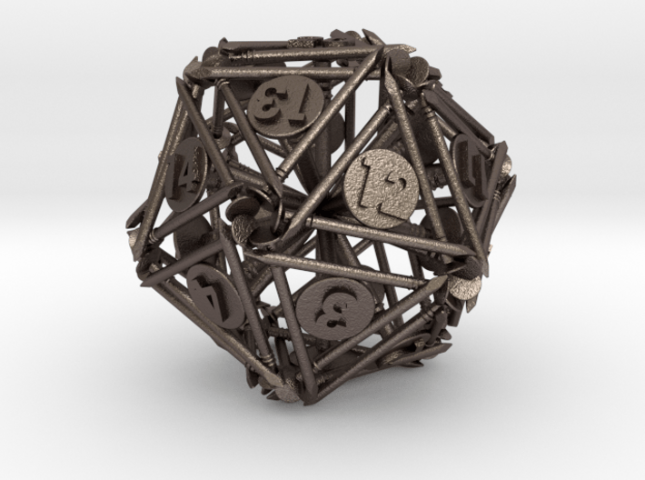 Spindown D20 Nails - Lifecounter Dice 3d printed 