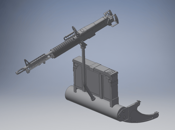M23 Armament Subsystem / M60D, Vario Uh-1 1/6 scal 3d printed