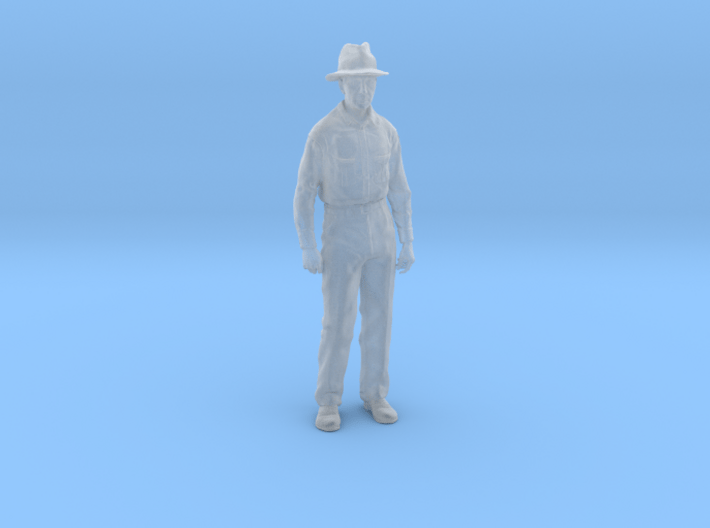 1-24 Fred Standing with hat hollow 3d printed