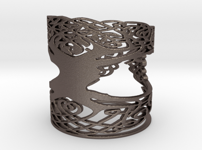 Celtic tree of life Ring  3d printed 