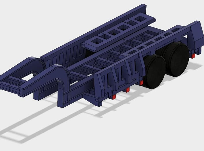 HO Scale Combine Trailer 3d printed 