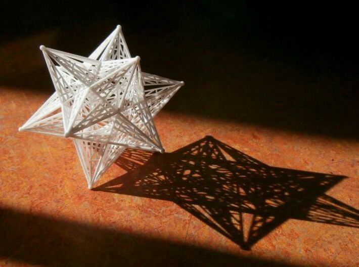 8 cm Great icosahedron 3d printed