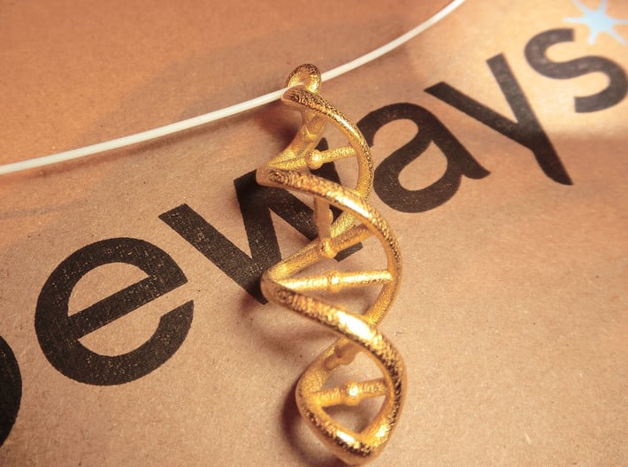 DNA Necklace 3d printed 