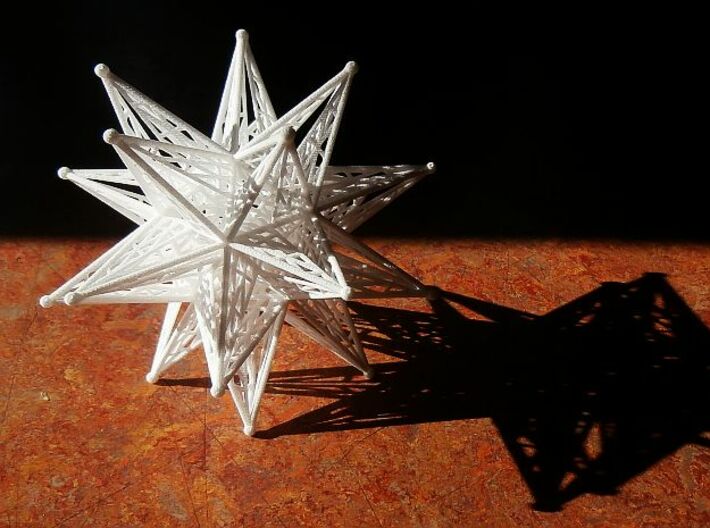 10 cm Great Stellated Dodecahedron 3d printed