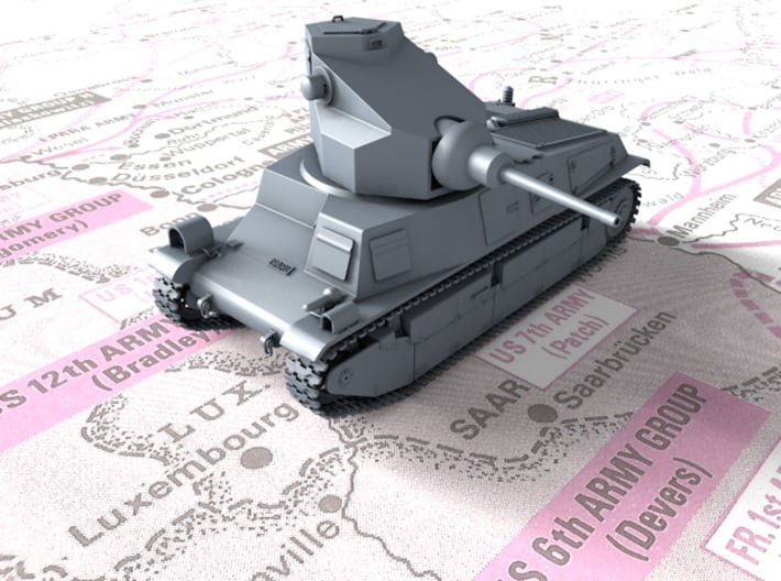 3D printed 1/72 scale French Somua S35 cavalry tank medium World War 2 