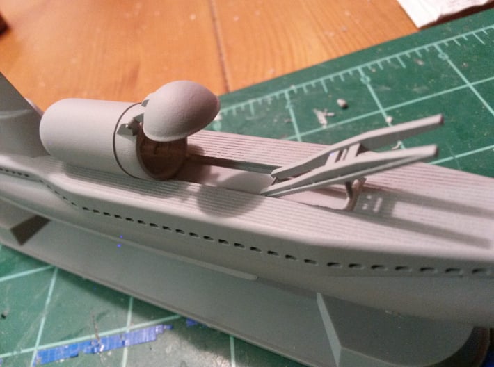 USS Tunny SSG-282 1/350 scale 3d printed 