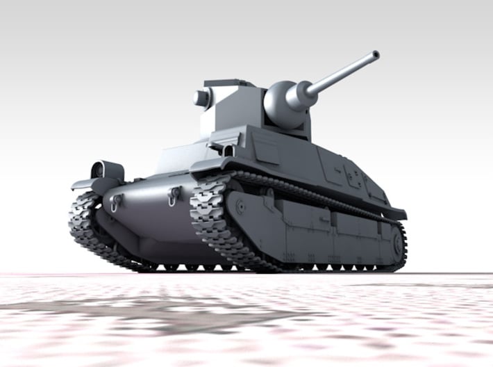 1/144 French SARL 42 Medium Tank 3d printed 1/144 French SARL 42 Medium Tank