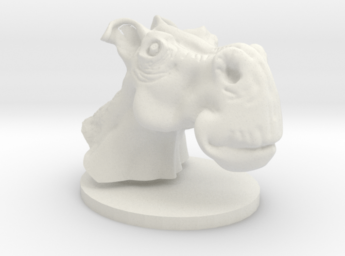 Horse head toon 3d printed 
