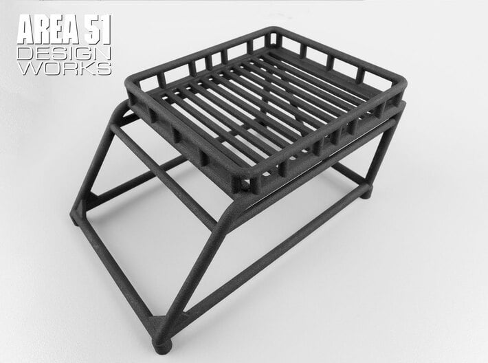 12th Scale Overland Bed Rack 3d printed