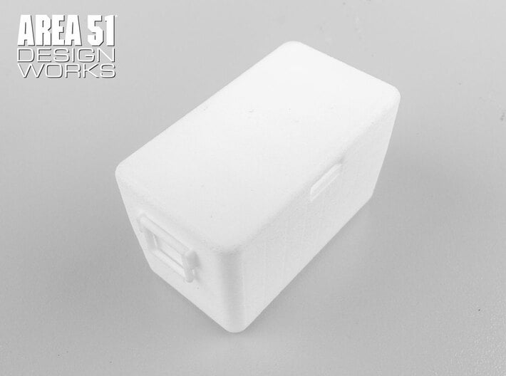 12th Scale Cooler 3d printed Shown in white