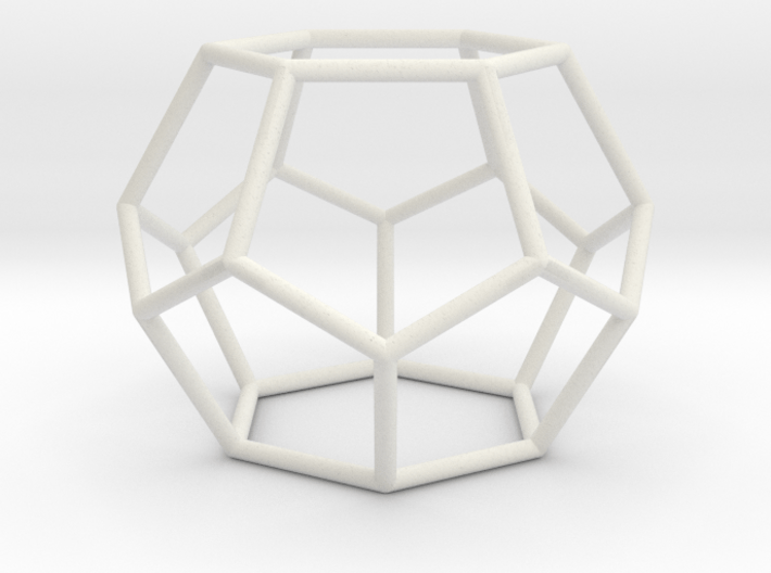 Fullerene with 14 faces 3d printed 